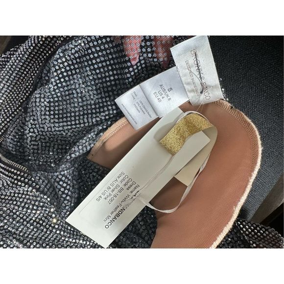 Bronx and Banco Webb Feather-Trim Cocktail Dress US 4 $1200 - Picture 16 of 16